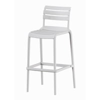 Escandinavia - Piso Taburete Silla Alta Bar Cocina Galt 65Cm Blanco