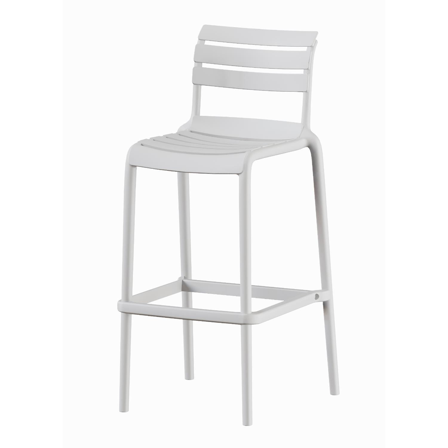 Escandinavia - Piso Taburete Silla Alta Bar Cocina Galt 65cm Blanco Blanco Tamaño Unico