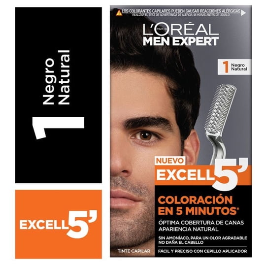 Coloración L'oreal Paris Cabello Excell 5 Tono 1 Negro Natural 70 Ml