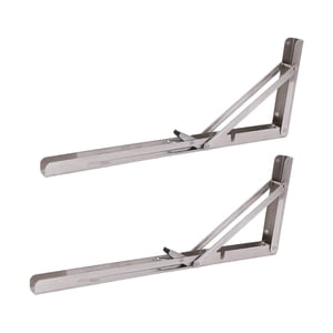 Bothyi - 2 Soportes De Estante Plegables Para Bricolaje, Para Balcón, Sala De Estar Y Baño, 16 Pulgadas