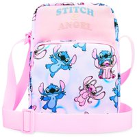 Bandolera Disney Stitch Para Niñas Y Adolescentes Con Monedero Rosa
