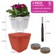 thumbnail image 2 of Macetas autorregables GARDENIX DECOR de 5" - paquete de 2, terracota, 2 of 6