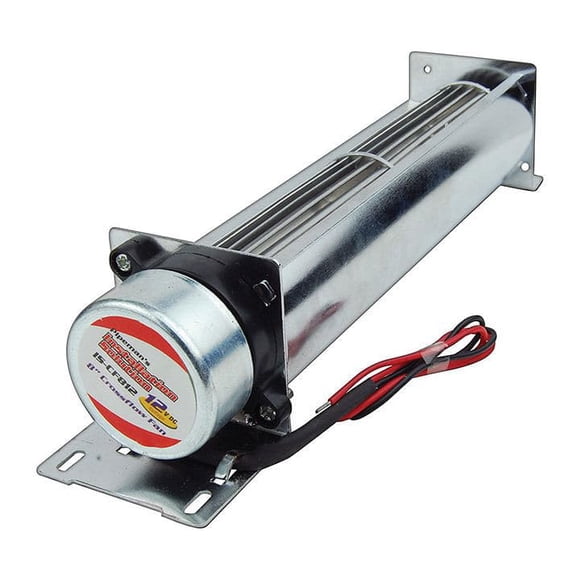 Ventilador de flujo cruzado Nippon ISCF812 para sistemas de 12 V con pestañas de montaje
