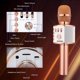 thumbnail image 2 of Micrófono de karaoke BONAOK inalámbrico Bluetooth Q37 oro rosa, 2 of 6
