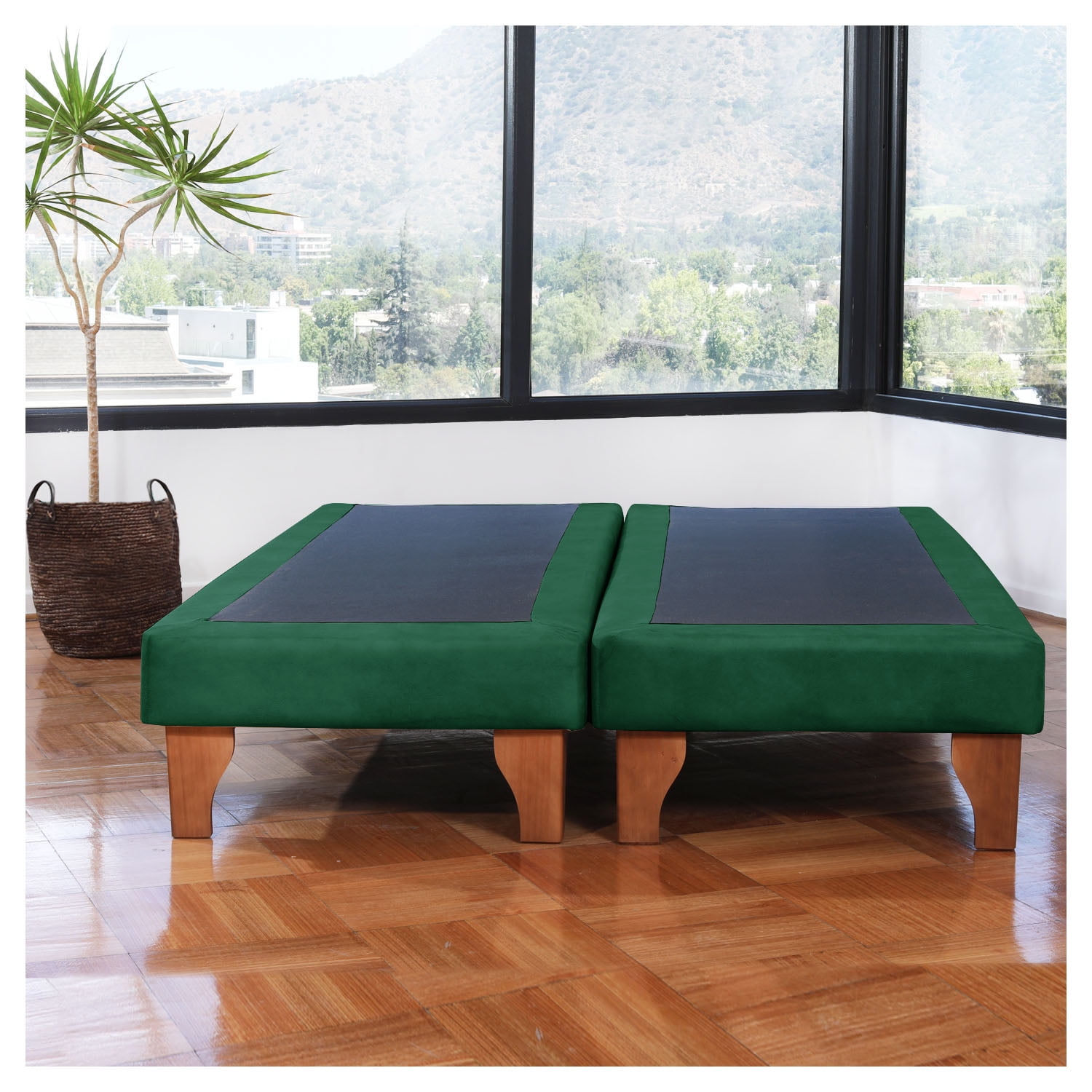 Latam Home - Base Europea Zen Tela Verde 2 Pza