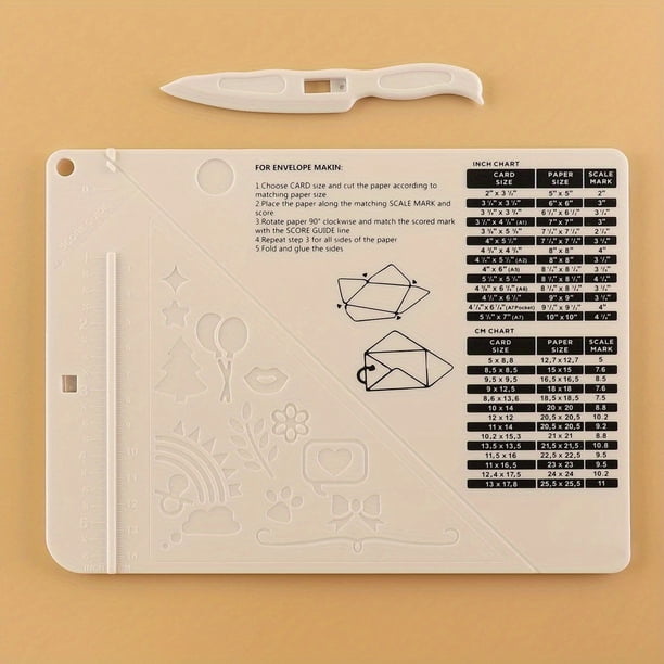 Create Perfect Crafts with our Lightweight and Foldable Paper Trimmer Scoring Board Craft Paper Cutter Folding Scorer - 36x33.7cm (14.1*13.3inch)