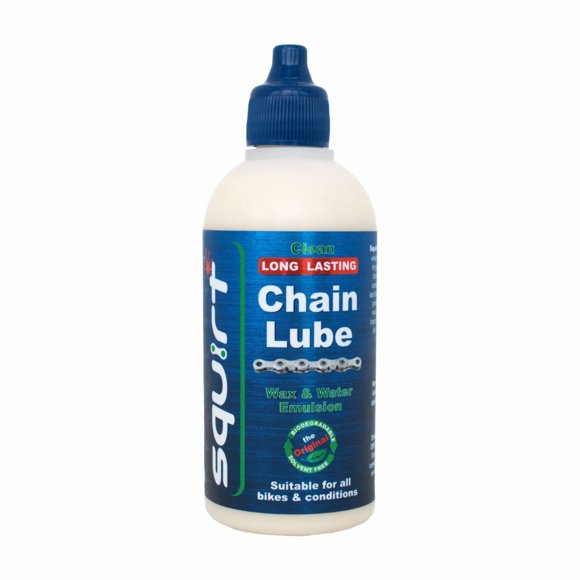 Lubricante para cadenas de bicicleta Squirt, duradero, 120 ml, para todo tipo de clima