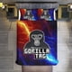 thumbnail image 2 of Red Blue Lightning Gorilla Tag Comforter Set Soft 3 Pcs Twin Bedding Sets Thicken for All Season, 2 of 5
