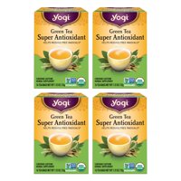 Tea Yogi, Té Verde Superantioxidante, 16 Bolsas, Paquete De 4