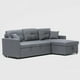 thumbnail image 2 of Sofá Cama Chaise Reversible Lino Gris, 2 of 8