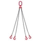 thumbnail image 1 of Eslinga de cadena VEVOR 1/4 pulg x 1,5 m 6600 lb 4 ganchos de patas, 1 of 8