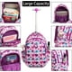 thumbnail image 3 of Children's Wheeled Backpack Kids Trolley Bag on Wheels School Trolley Backpack for Boys Rolling Backpack with School Wheels Girl, 3 of 3