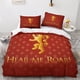 thumbnail image 2 of Juego de ropa de cama estampado de Juego de Tronos de Entemah, juego de funda nórdica, funda de edredón de fantasía con estampado 3D, 3 piezas para niños, adolescentes y niños, funda de edre, 2 of 3