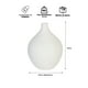 thumbnail image 2 of Jarrón Adorno Decorativo Blanco 15 cm, 2 of 3