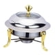 thumbnail image 5 of Calentador De Buffet Buffet De Plato De Chafing Portátil Para Mochileros Hornear Comercial Dorado, 5 of 5
