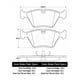 thumbnail image 2 of Pastillas Freno para auto BMW 535i 1988-1996 Delantero, 2 of 4