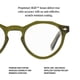 thumbnail image 3 of Gafas de Lectura CADDIS Dogleg Verde Herencia con Luz Azul, 3 of 7