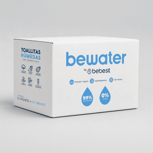 Wipes Toallas Húmedas BeWater Bebesit - Caja 12x60 unidades