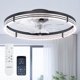 thumbnail image 1 of Ventilador de Techo Addlon de 24 Pulgadas de Bajo Perfil con Luz LED y Control Remoto, 1 of 3