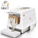 thumbnail image 1 of Caja de arena EOSARCU XL 60 cm blanca con tapa, 1 of 8