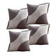 thumbnail image 3 of Set De 4 Fundas De Cojines Diseño Tela Pana Empalmado 45cm X 45 Cm Gris, 3 of 4