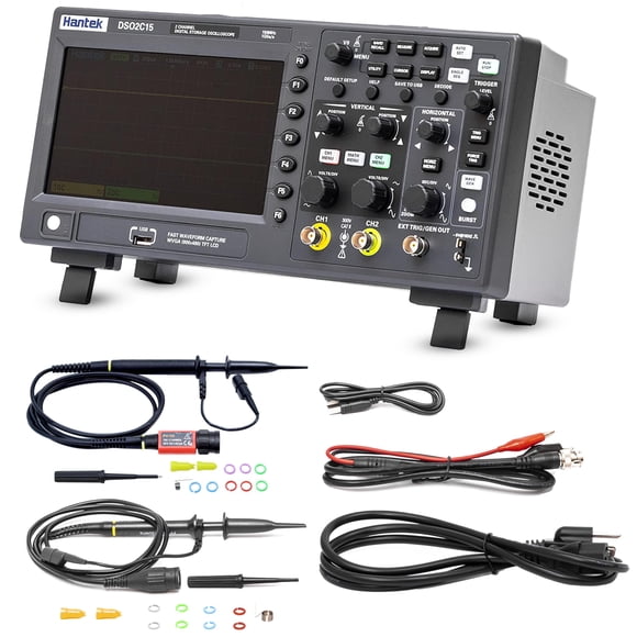 Osciloscopio Hantek DSO2C15 150MHz 2CH 1GSa/s 8M Memoria