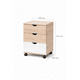 thumbnail image 4 of Velador Dormitorio Moderno 3 Cajones MDF Compacto 45×40×54 Madera/Blanco, 4 of 6
