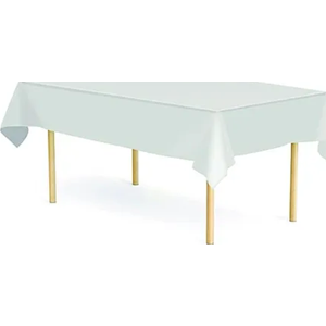 Genérico - Mantel Plástico Cumpleaños Fiesta Blanco