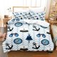 thumbnail image 1 of v789 Bed Sheets New Blue Anchor Bedding Set Cartoon Anime three-piece set Adult Kid Bedroom Duvetcover Sets Kawaii bettwäsche set 3-Piece Bedding Set (1 Duvet Cover + 2 Pillow Shams) Bed Sheets ju789, 1 of 5