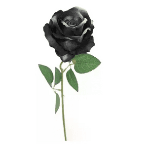 Genérico - Rosas Artificiales 5 Uds Varas Negras