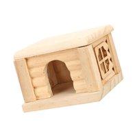 Ioensy - Plataforma De Madera Para Casa De Hámster Con Ventana Para Hámsters Sirios Lemmings Mouse