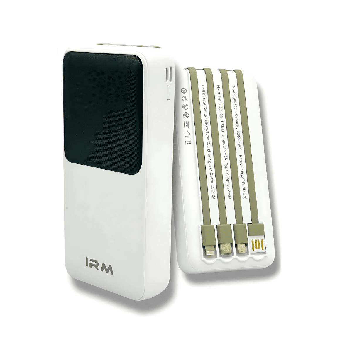 Genérico - Cargador Powerbank 4 Cables Carga Súper Rápida 2000mah