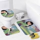 thumbnail image 4 of Mulan Princesa Disney-theme 4-Piece Shower Curtain Set with Rugs, Waterproof Bathroom Decor Set Includes Bath Mat, U-Shaped Rug, Toilet Lid Cover and Curtain with Hooks, 4 of 6