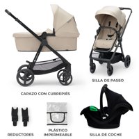 Kinderkraft - Coche Travel System Newly 3 En 1 Beige