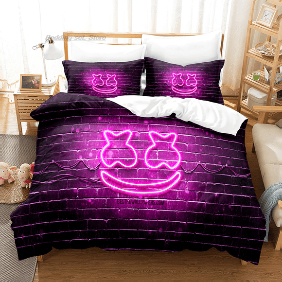 Marshmallow Bedding Set Bed Set Aldult Kid Bedroom Duvetcover Sets Candy Band Baida DJ