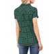 thumbnail image 3 of INSPIRE CHIC Camisas de Cuadros para Mujer Cuello en Punta Abotonado Blusas de Regreso a Clases Verde S, 3 of 7