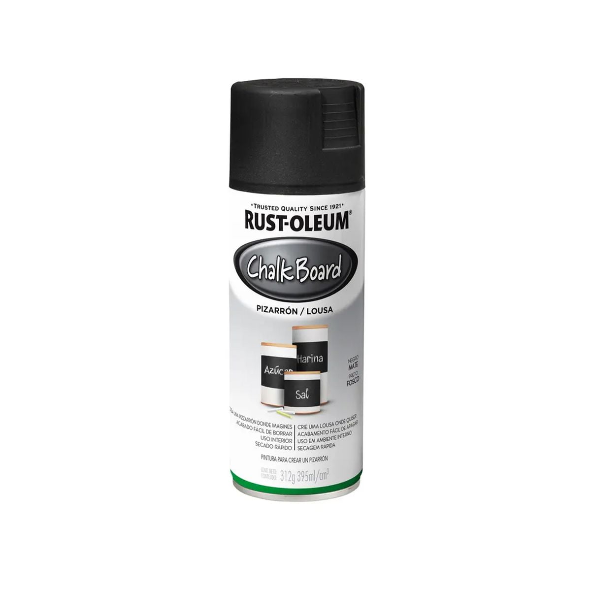 Rust-oleum - Pintura En Spray Specialty Chalkboard Pizarrón Negro Mate 312 G