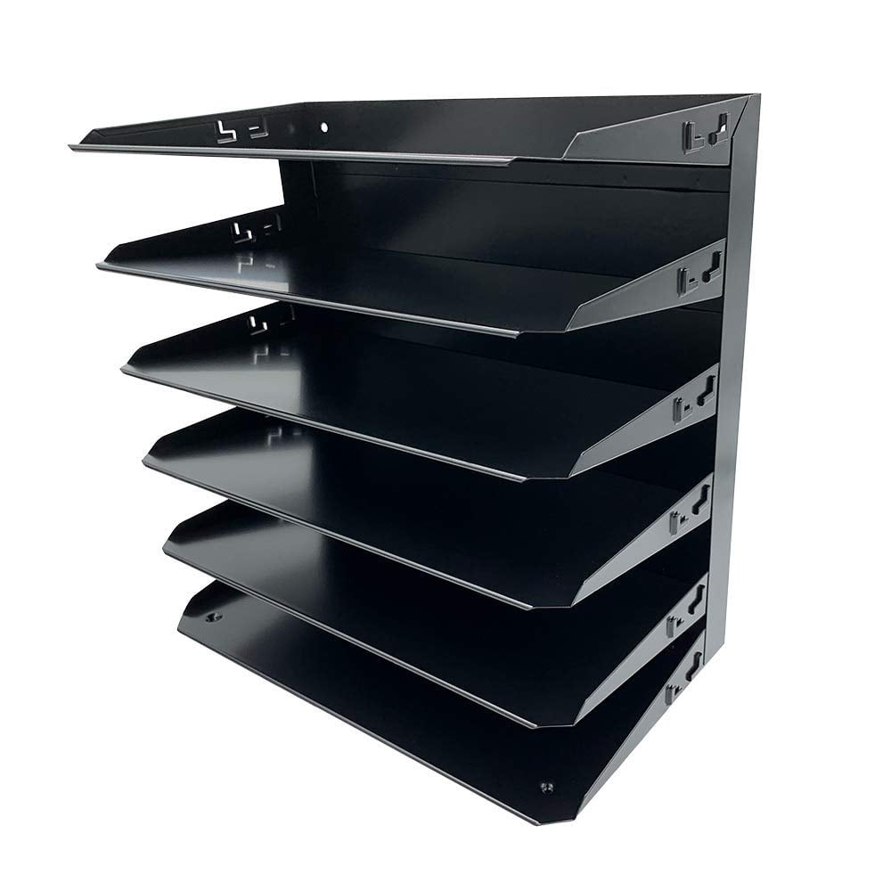 Organizador De Archivos Huron Desktop Horizontal Con 6 Ranuras