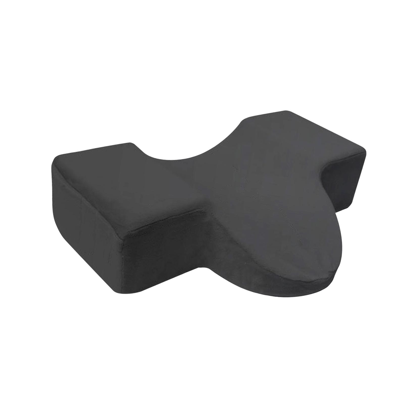 Magideal - Cojín Con Ranura Para Pestañas Para Injerto De Maquillaje, Cojín Para Extensión De Pestañas En Forma De U Para Cama De Extensión De Pestañas, Maquilla Negro