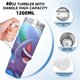 thumbnail image 5 of Gengar Vaso aislado de acero inoxidable con asa, diseño temático, regalo para familia, amigos y fans; incluye pajita y encaja en el portavasos estándar, 40 oz, 5 of 6