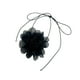 thumbnail image 5 of Collar Con Cordones De Flores Collar Elegante De Verano Para Bodas Fiestas Navideñas Negro, 5 of 5