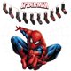 thumbnail image 5 of Calcetines Marvel Spiderman para niños, paquete de 10 unidades, decorativos para niños de 2 a 10 año, 5 of 6