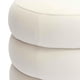 thumbnail image 5 of Ottoman TOV Furniture Stefanie de terciopelo color crema, 5 of 7