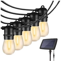 N-Ofertas - Luces Guirnalda Solar 10 Metros Impermeable Ampolletas