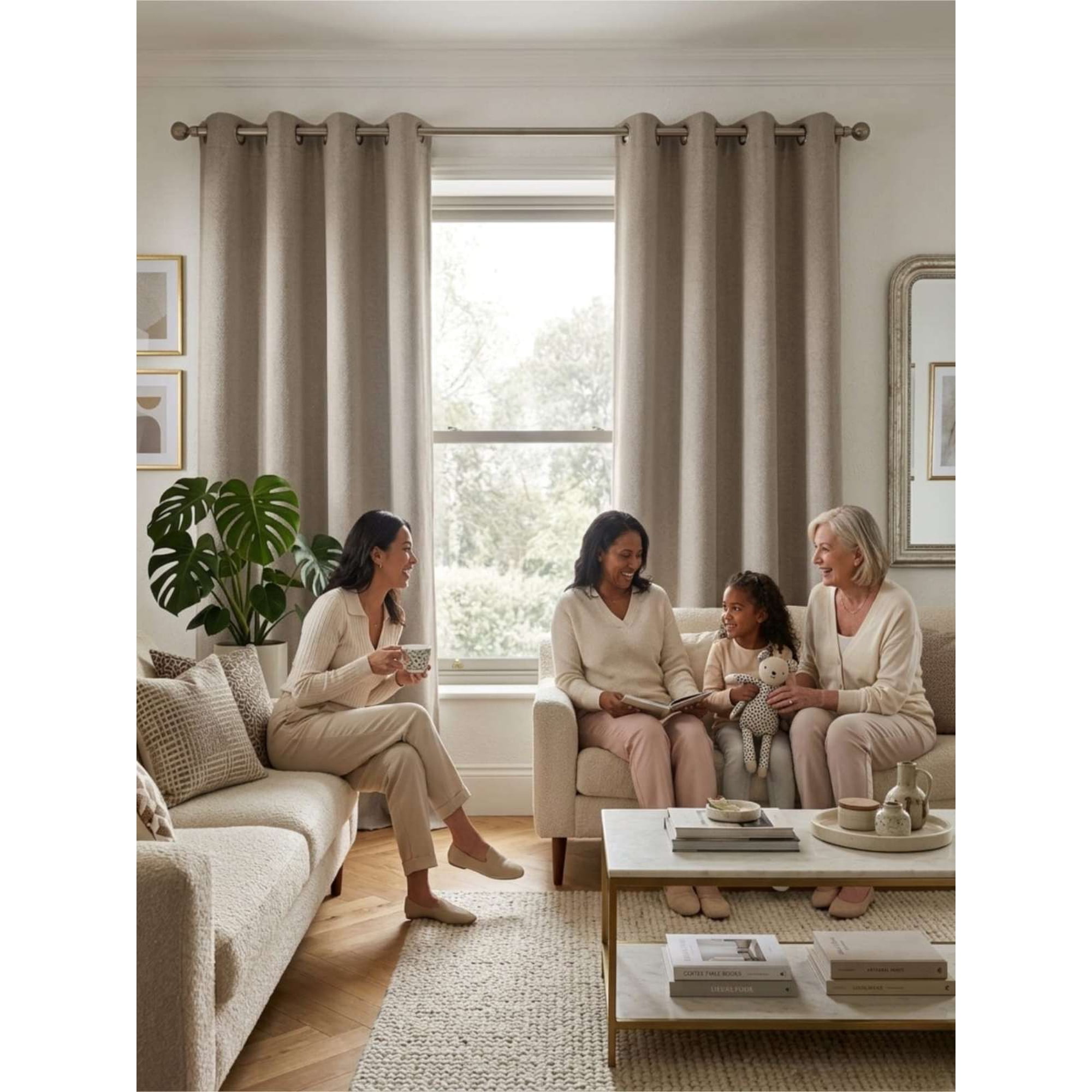 Todo Para El Hogar - Juego De Cortinas Modelo Blackout 150x220 Cm