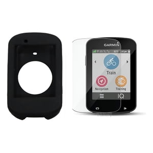 Genérica - Lamina Vidrio Templado + Funda Silicona Garmin Edge 530/830 Multicolor