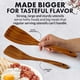 thumbnail image 4 of Juego de cucharas de madera Zulay Kitchen extra grandes de madera de teca, 6 piezas, 4 of 9
