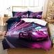 thumbnail image 3 of XIYIPAOLL Forza Horizon para niños y niñas Funda nórdica Funda de edredón Estampado 3D Fundas de edredón deslumbrantes y frescas Microfibra suave con fundas de almohada Juego de ropa de cama, 3 of 3