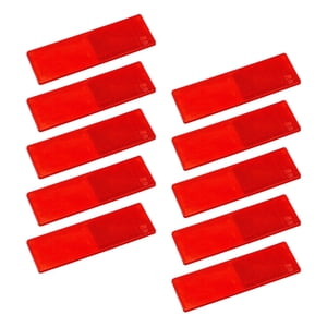 Ioensy - 10 Pegatinas Reflectantes Rojas Para Motocicleta, Coche O Remolque