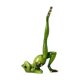 thumbnail image 2 of Resina Animal Yoga Figuras De Rana Artesanía Verde Jardín De Casa Puente De Una Sola Pierna, 2 of 5